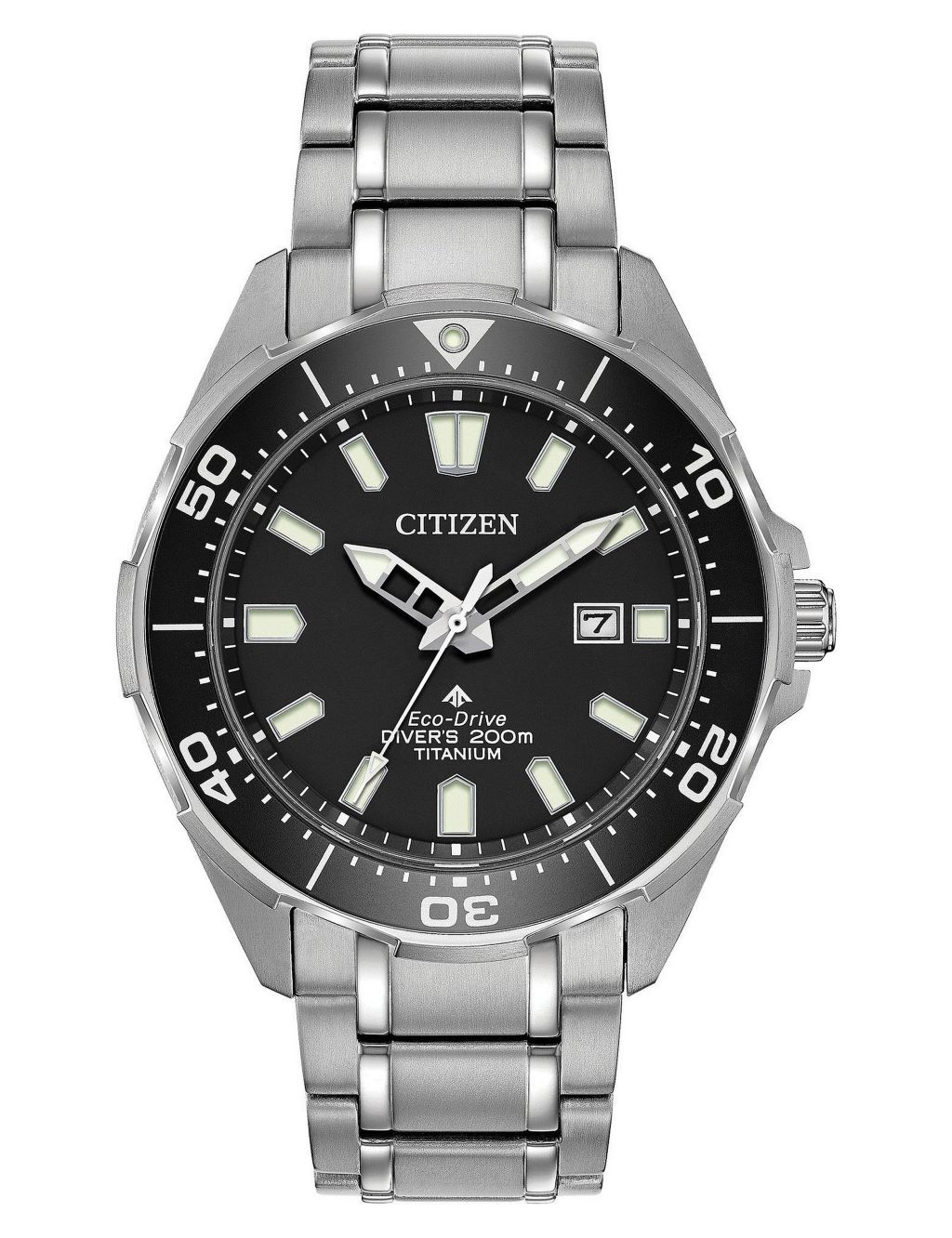 Citizen Titanium Promaster Diver Eco-Drive Stainless Steel Watch image 1