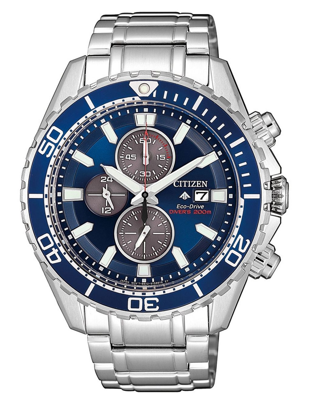 Citizen Promaster Diver's Stainless Steel Chronograph Watch image 1