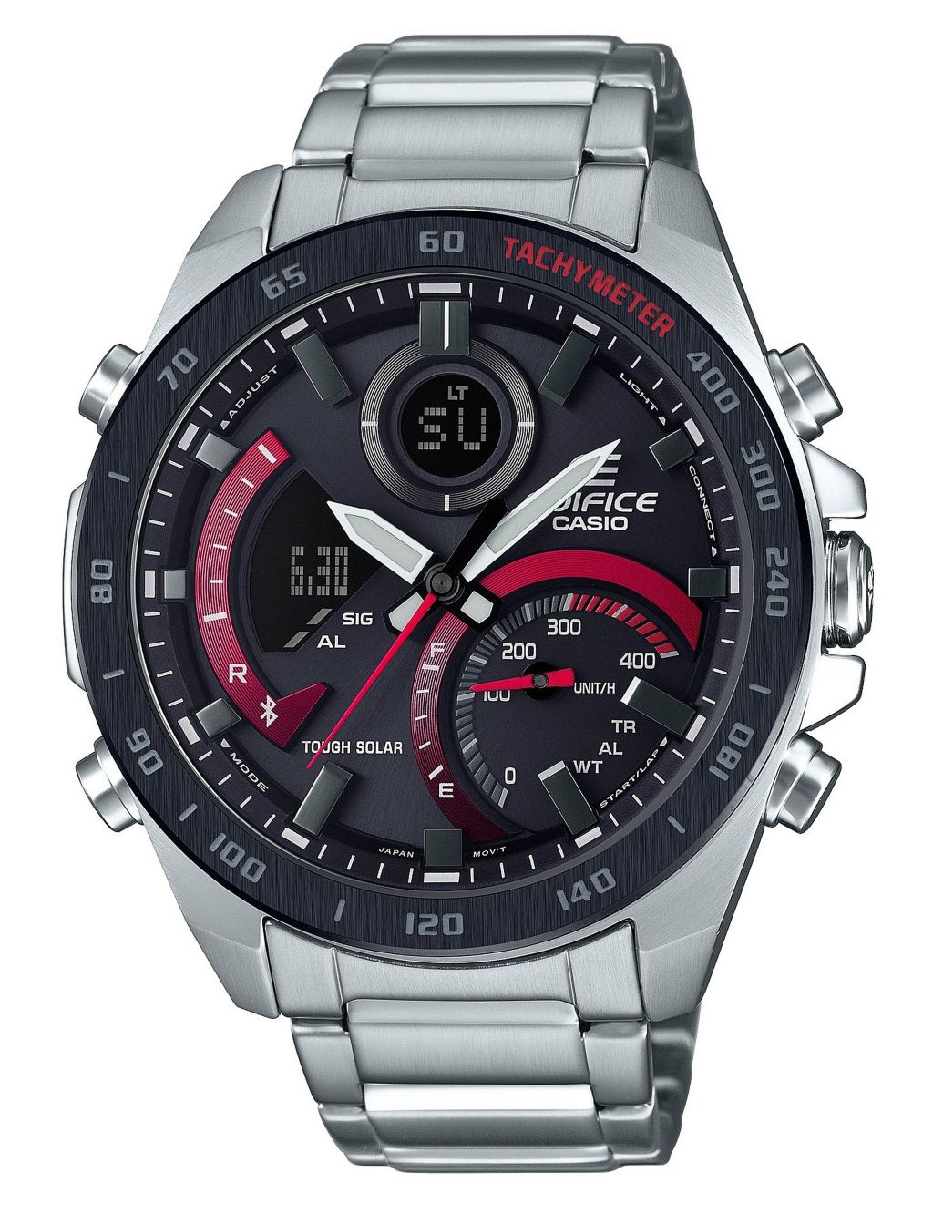 Casio Edifice Combination Solar Stainless Steel Watch image 1