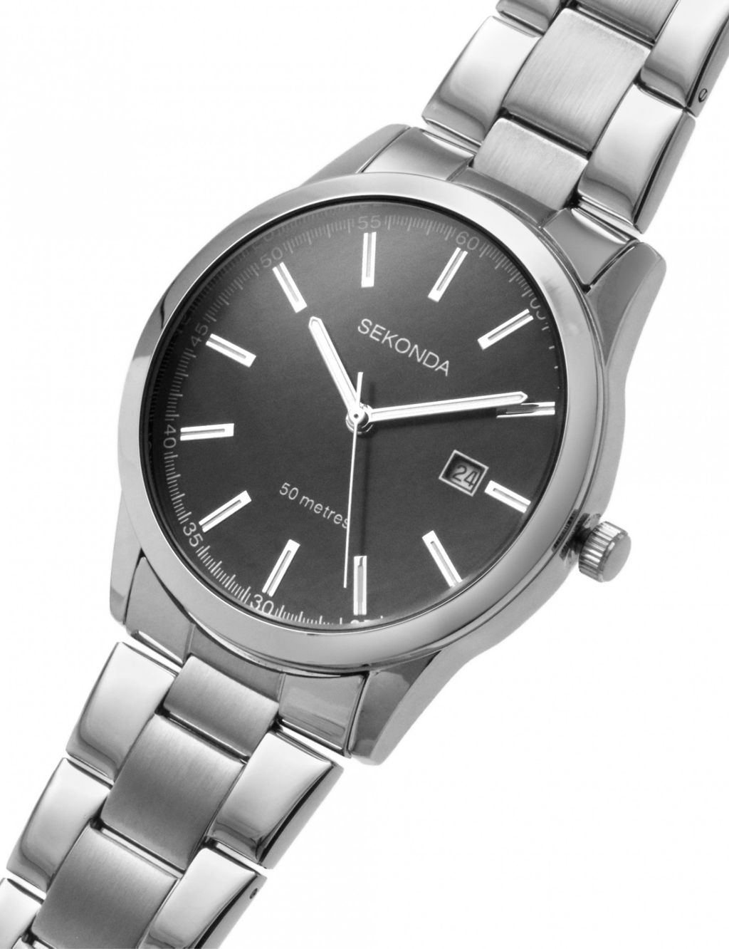 Sekonda Silver Stainless Steel Watch image 6