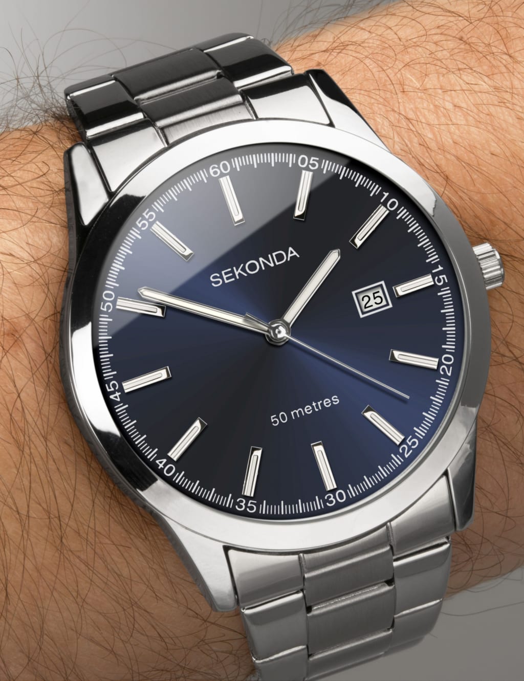 Sekonda Silver Stainless Steel Watch image 3