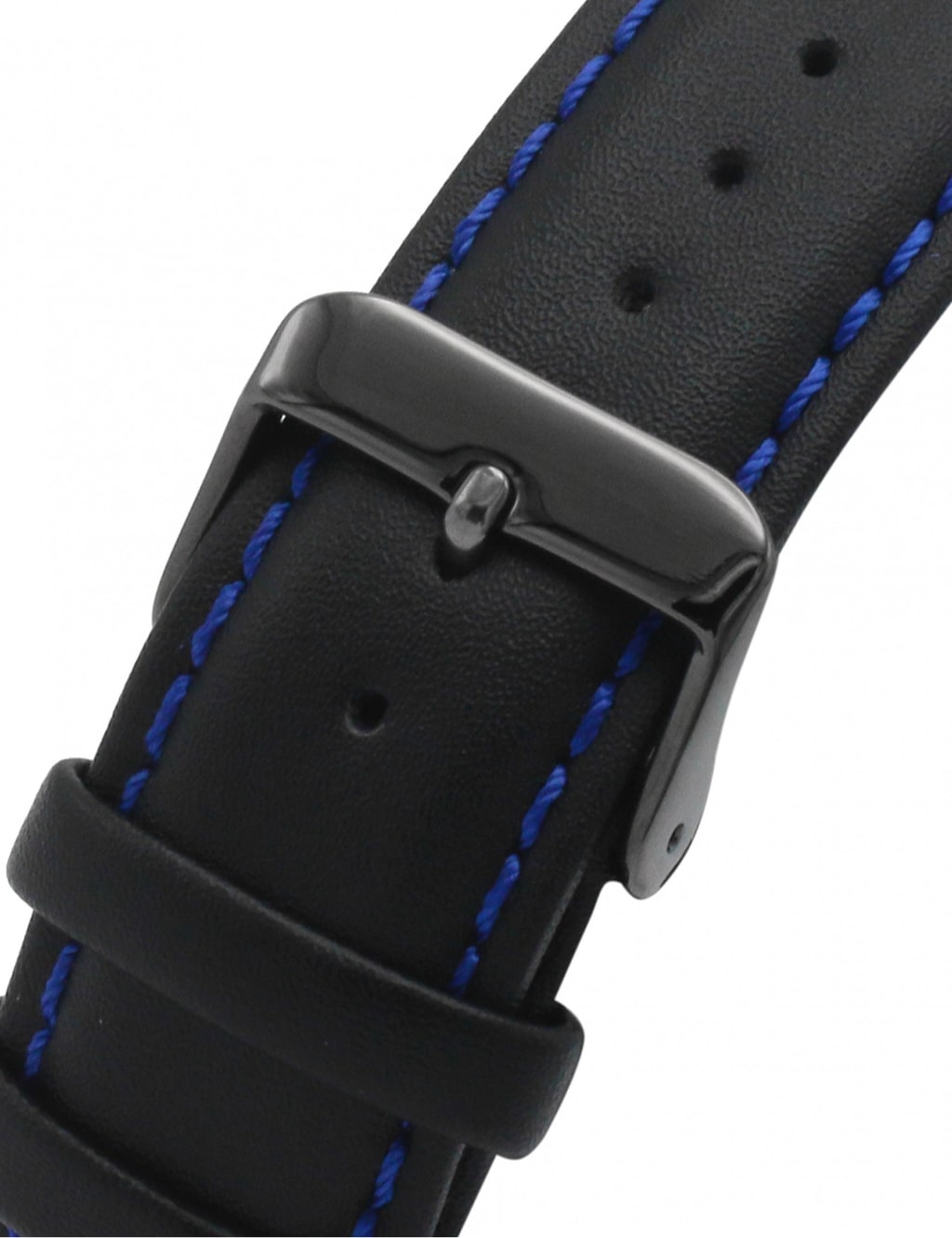 Sekonda Black Leather Chronograph Watch image 6