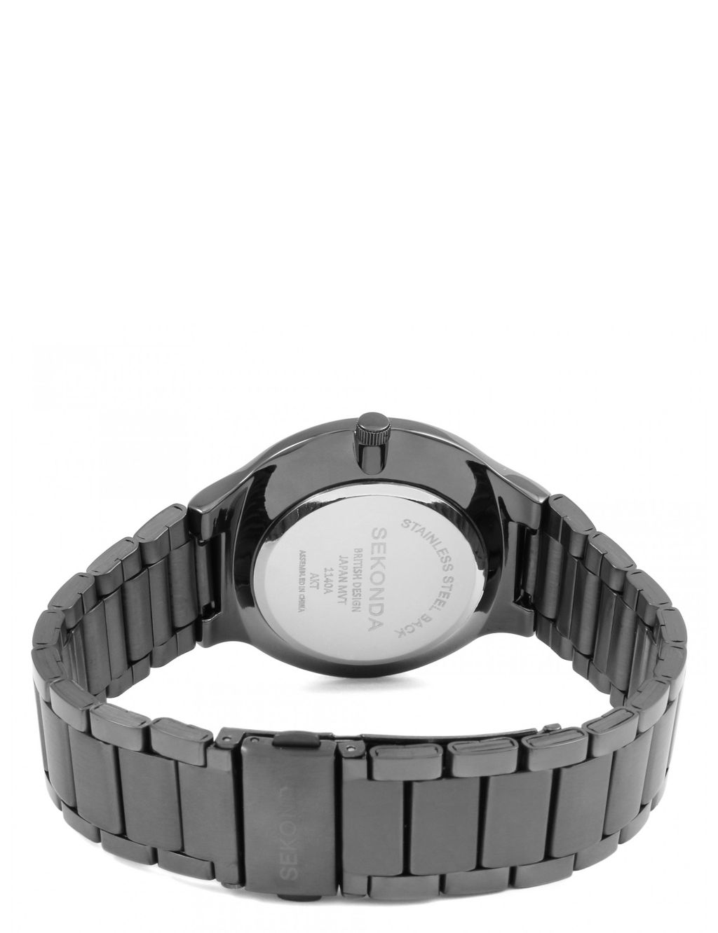 Sekonda Black Stainless Steel Watch image 2