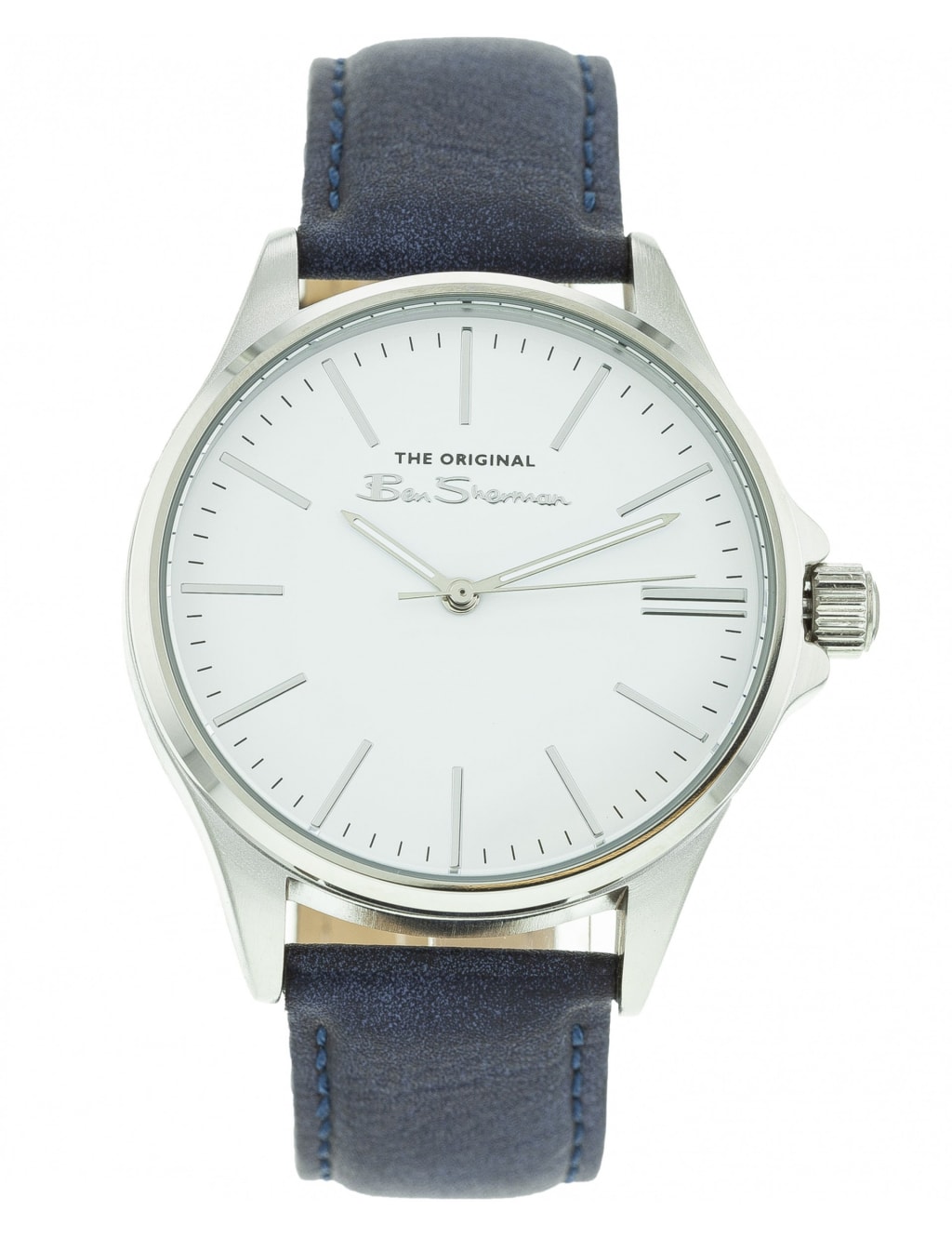 Ben Sherman Navy Faux Leather Quartz Watch image 1