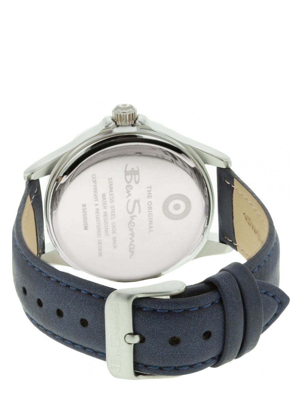 Ben Sherman Navy Faux Leather Quartz Watch image 2
