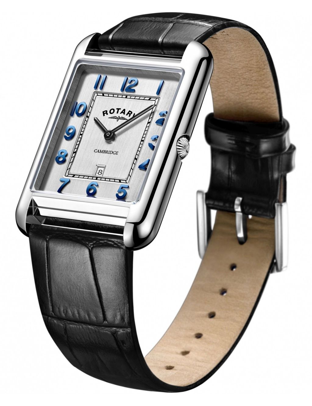 Rotary Casual Black Leather Watch image 2