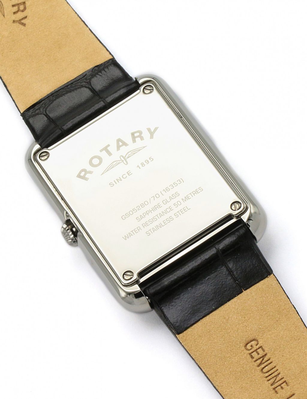 Rotary Casual Black Leather Watch image 6