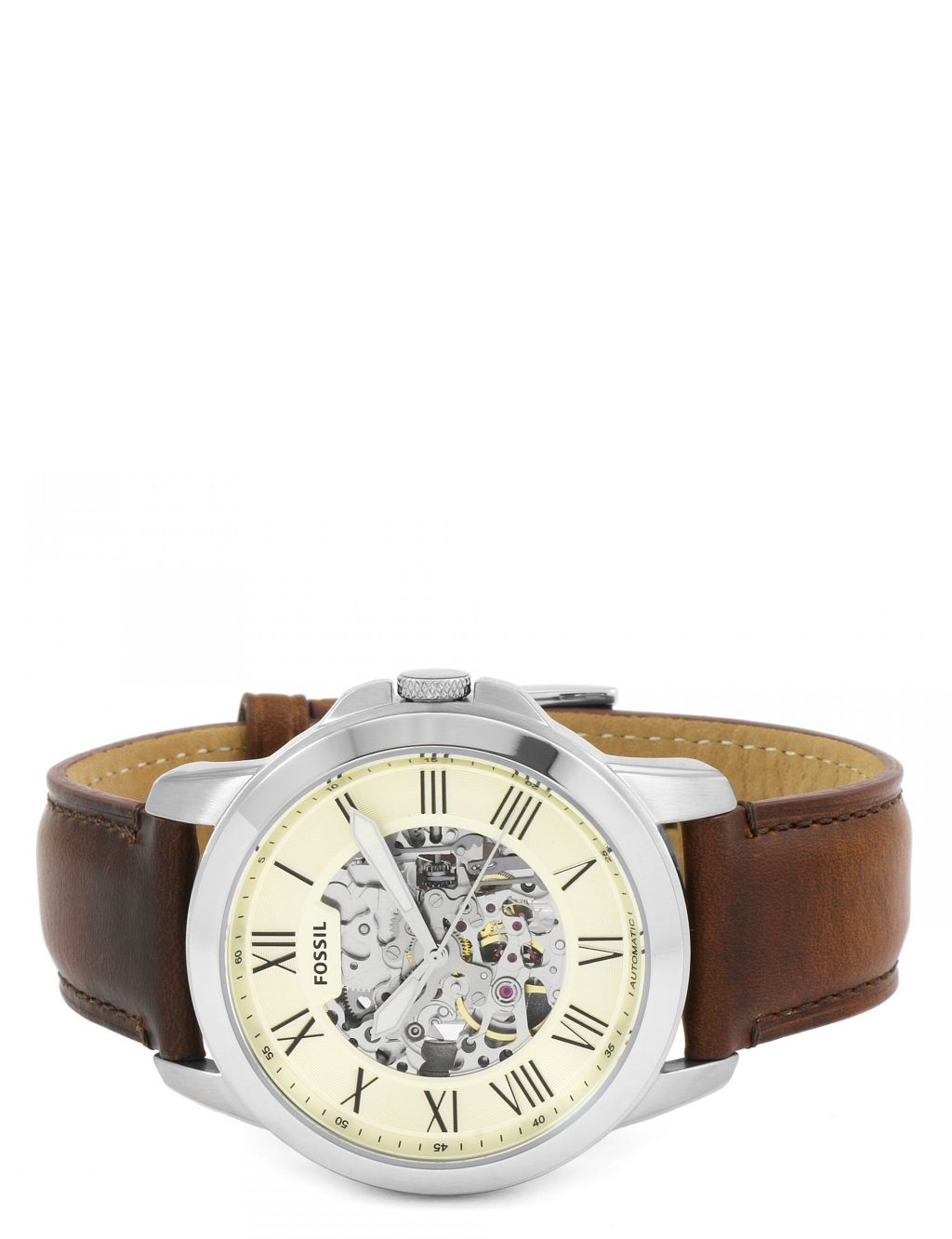 Fossil Grant Brown Leather Chronograph Automatic Watch image 4