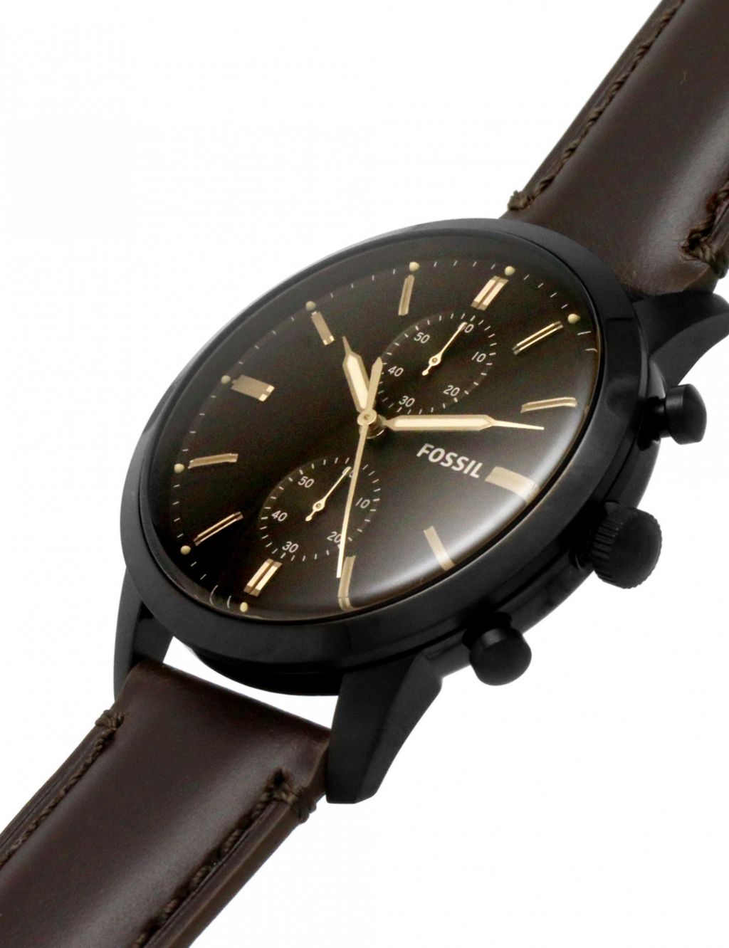 Fossil Townsman Brown Leather Automatic Watch image 5
