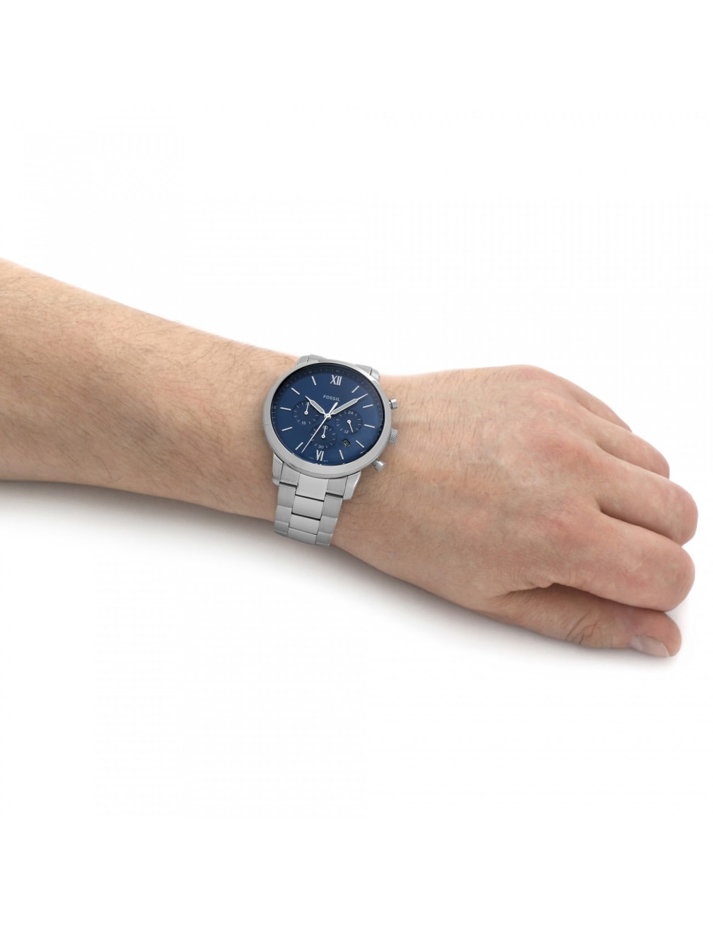 Fossil Neutra Chronograph Silver Stainless Steel Watch image 2