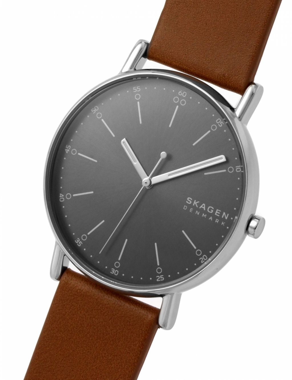 Skagen Signatur Brown Leather Watch image 3