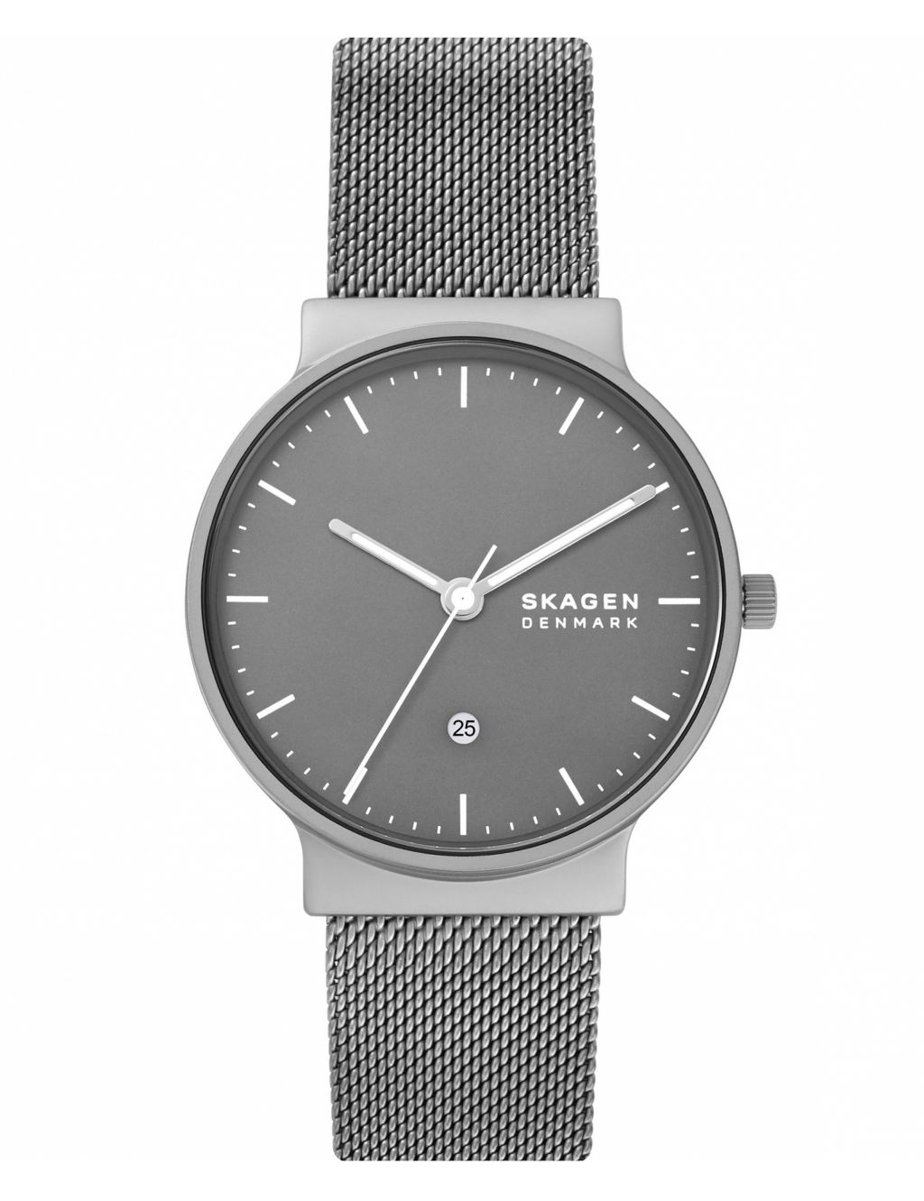 Skagen Anchor Grey Stainless Steel Bracelet Quartz Watch image 1