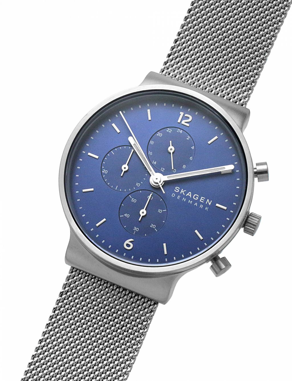 Skagen Anchor Chronograph Silver Stainless Steel Watch image 6