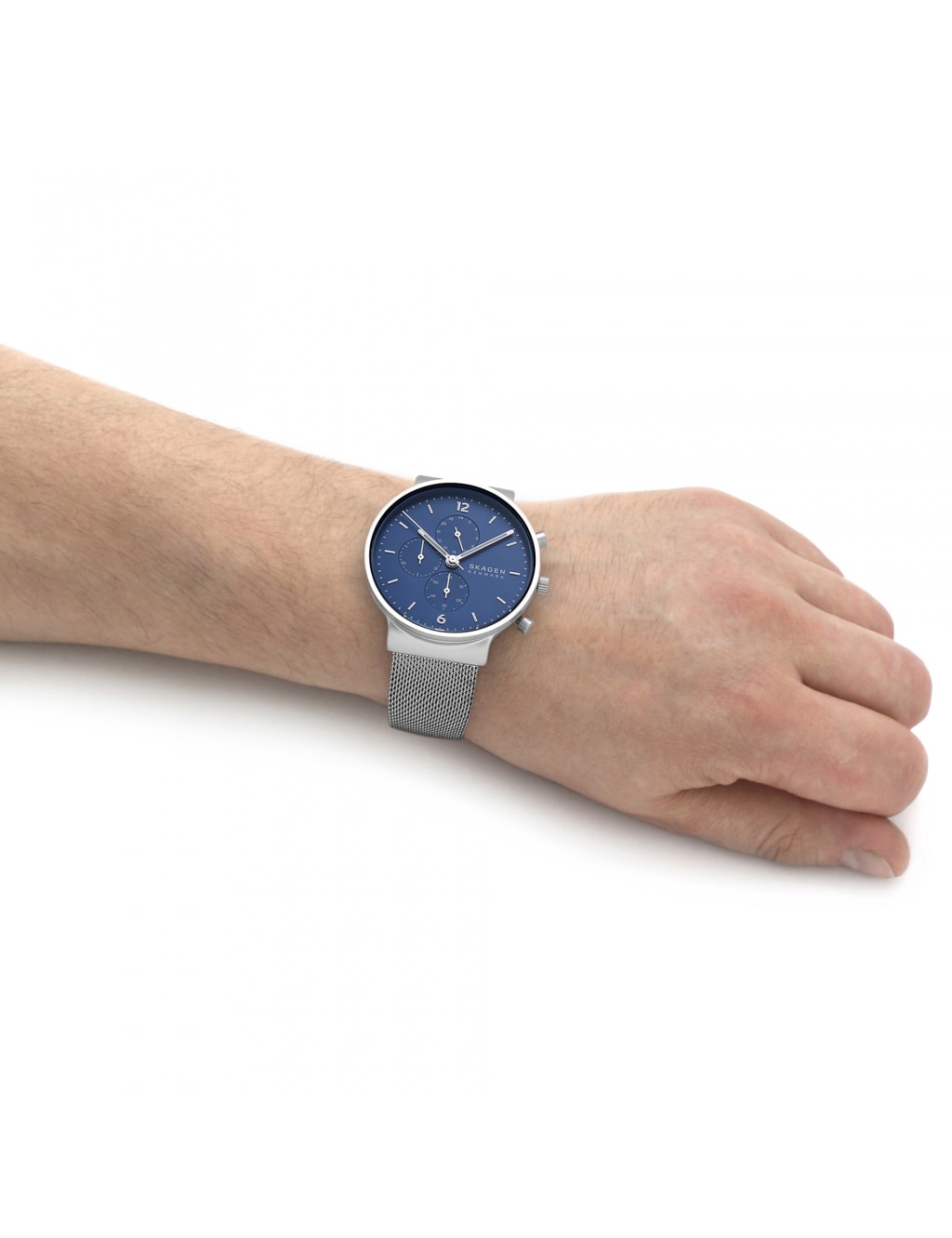 Skagen Anchor Chronograph Silver Stainless Steel Watch image 2