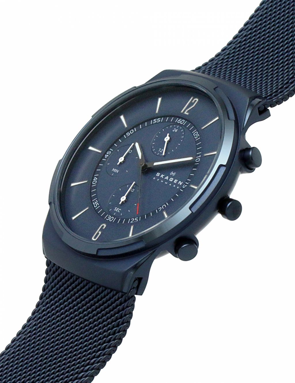 Skagen Stainless Steel Blue Chronograph Quartz Watch image 4