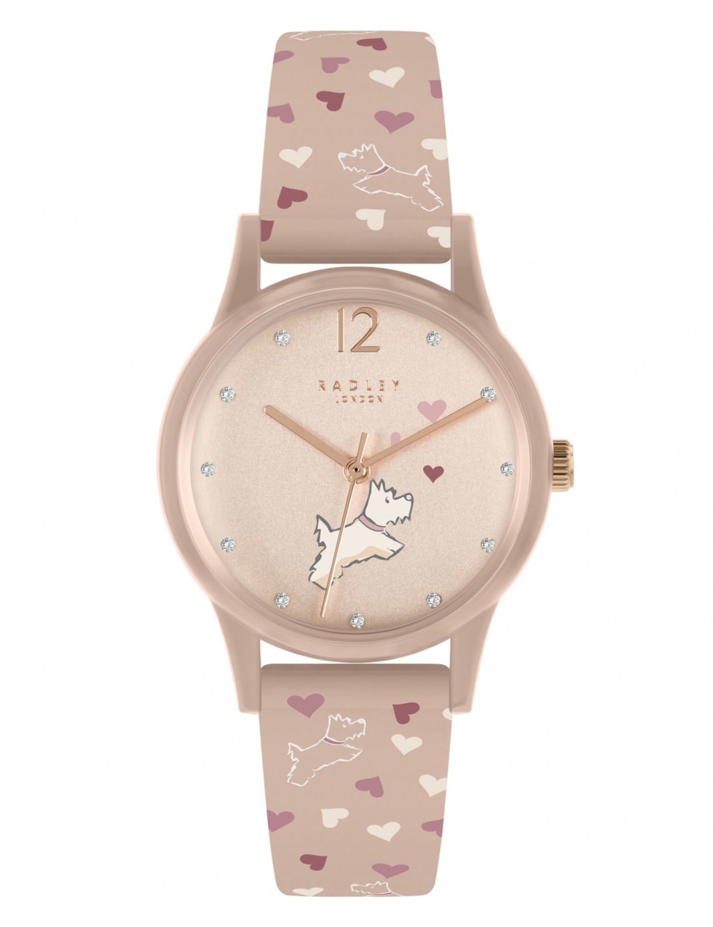 Radley Scottie Dog Pink Leather Watch image 1