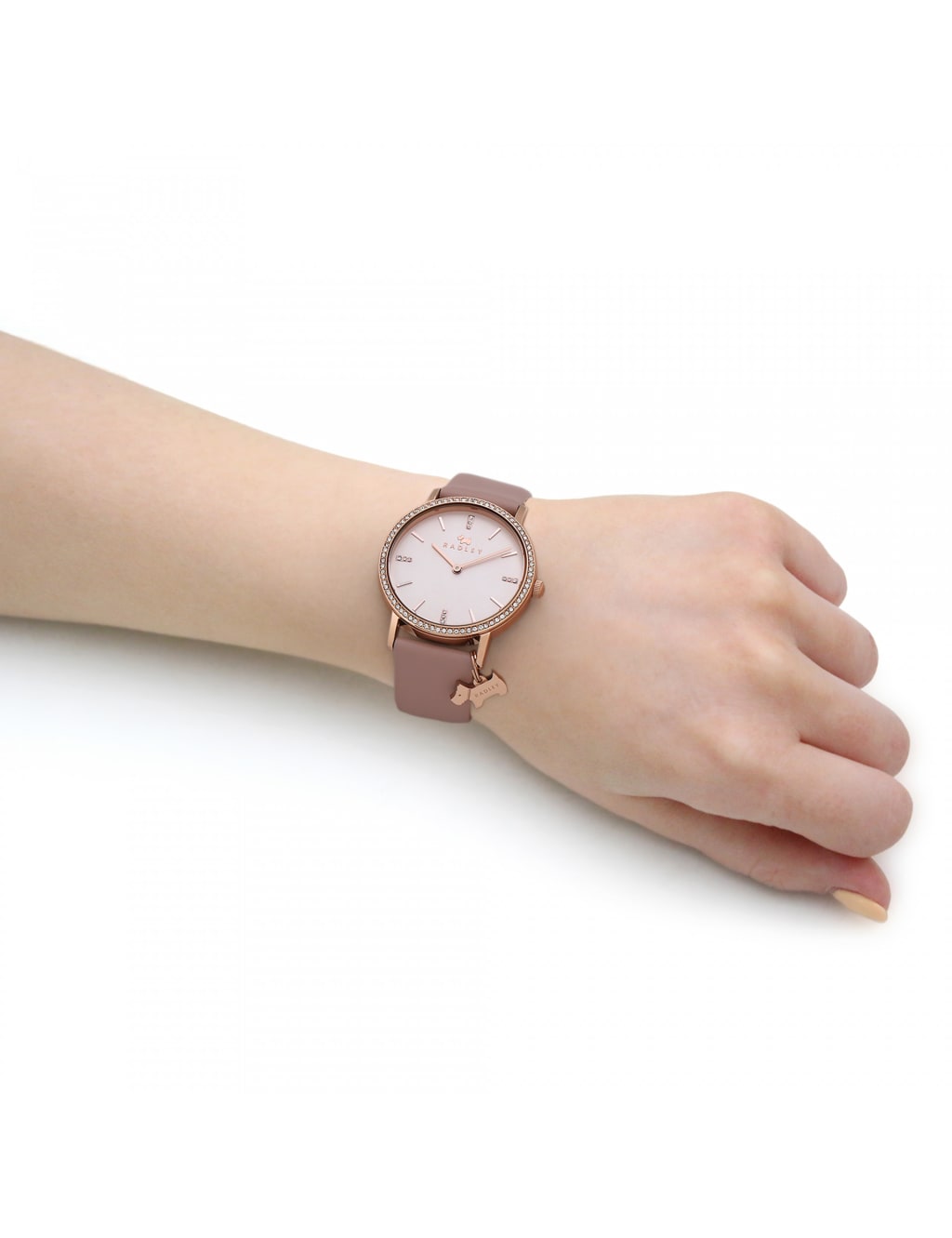 Radley Scottie Dog Charm Pink Leather Watch image 2