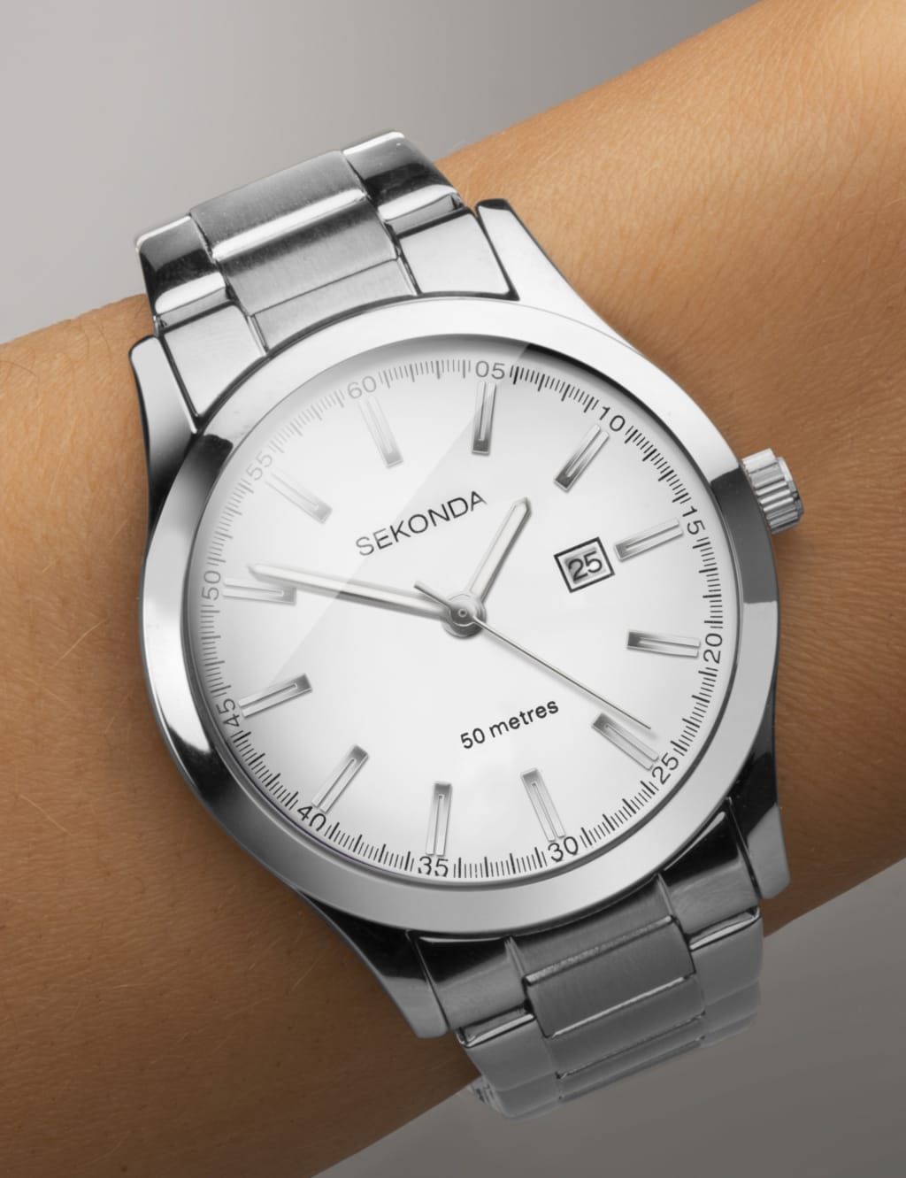 Sekonda Silver Stainless Steel Watch image 4