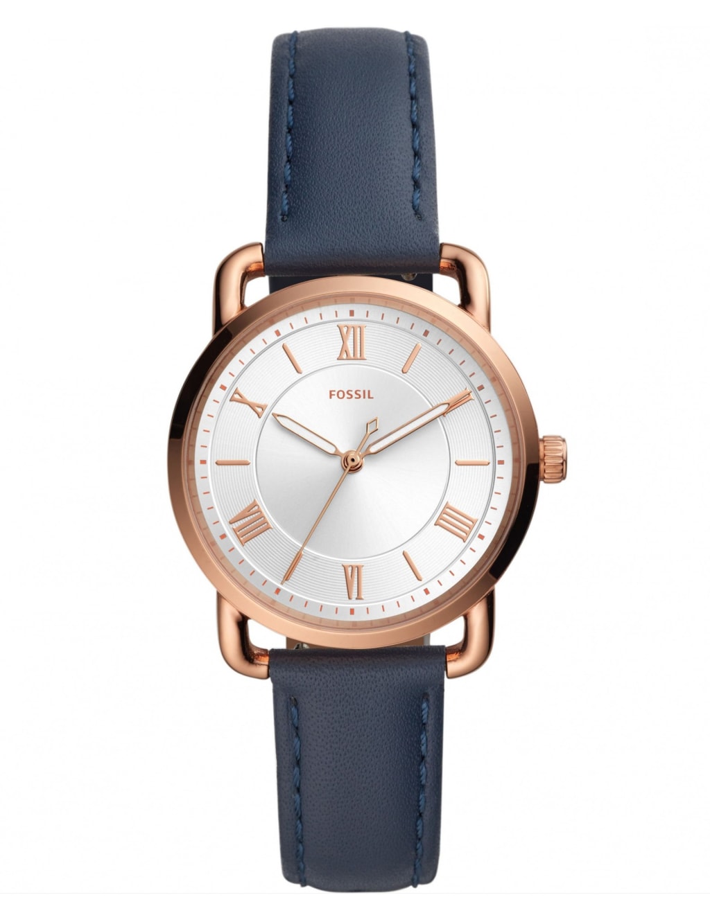 Fossil Copeland Navy Leather Quartz Watch image 1