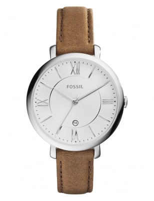 Jacqueline beige leather discount watch