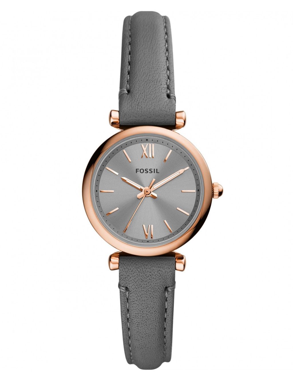 Fossil Carlie Grey Leather Watch image 1