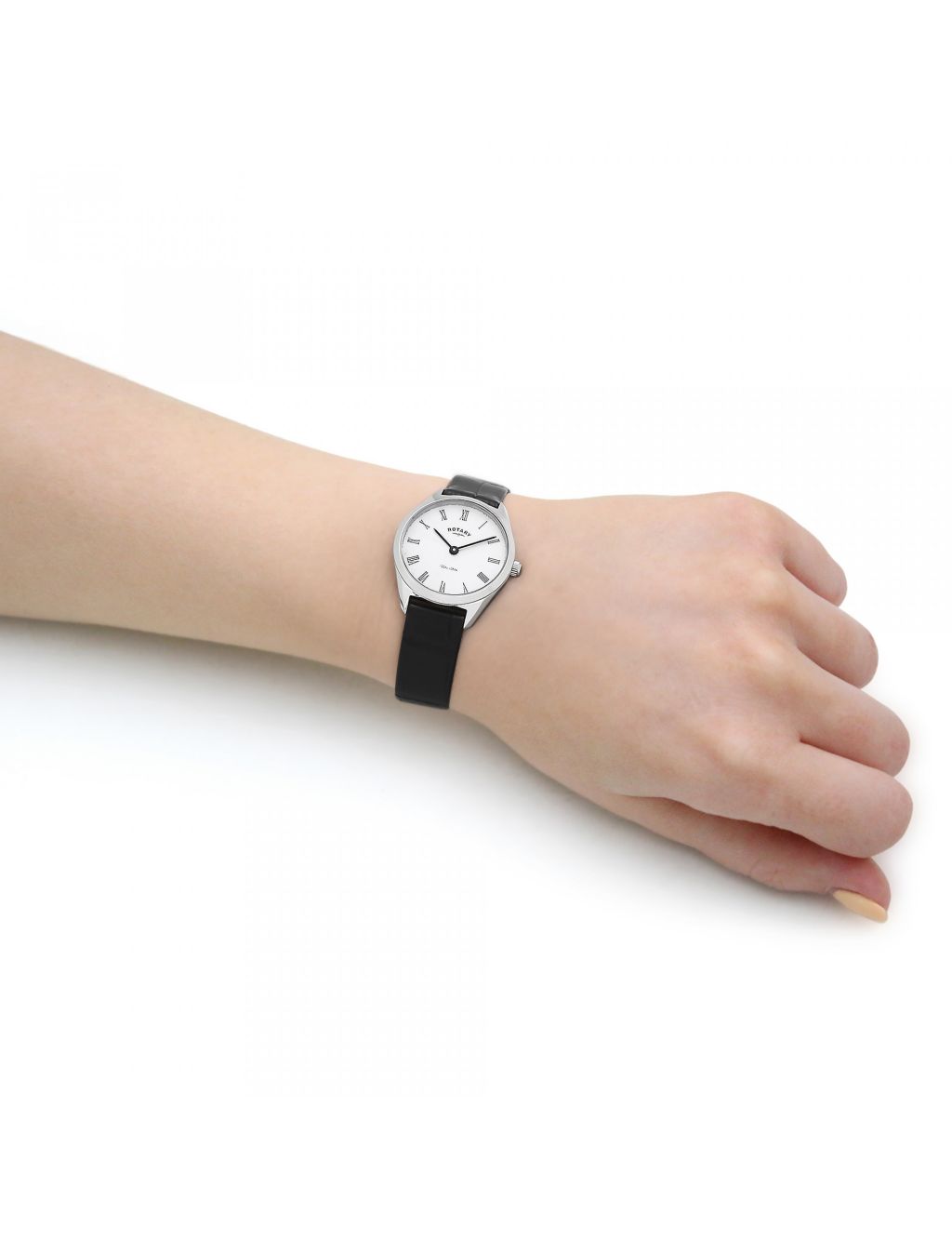 Rotary Ultra Slim Black Leather Watch image 2