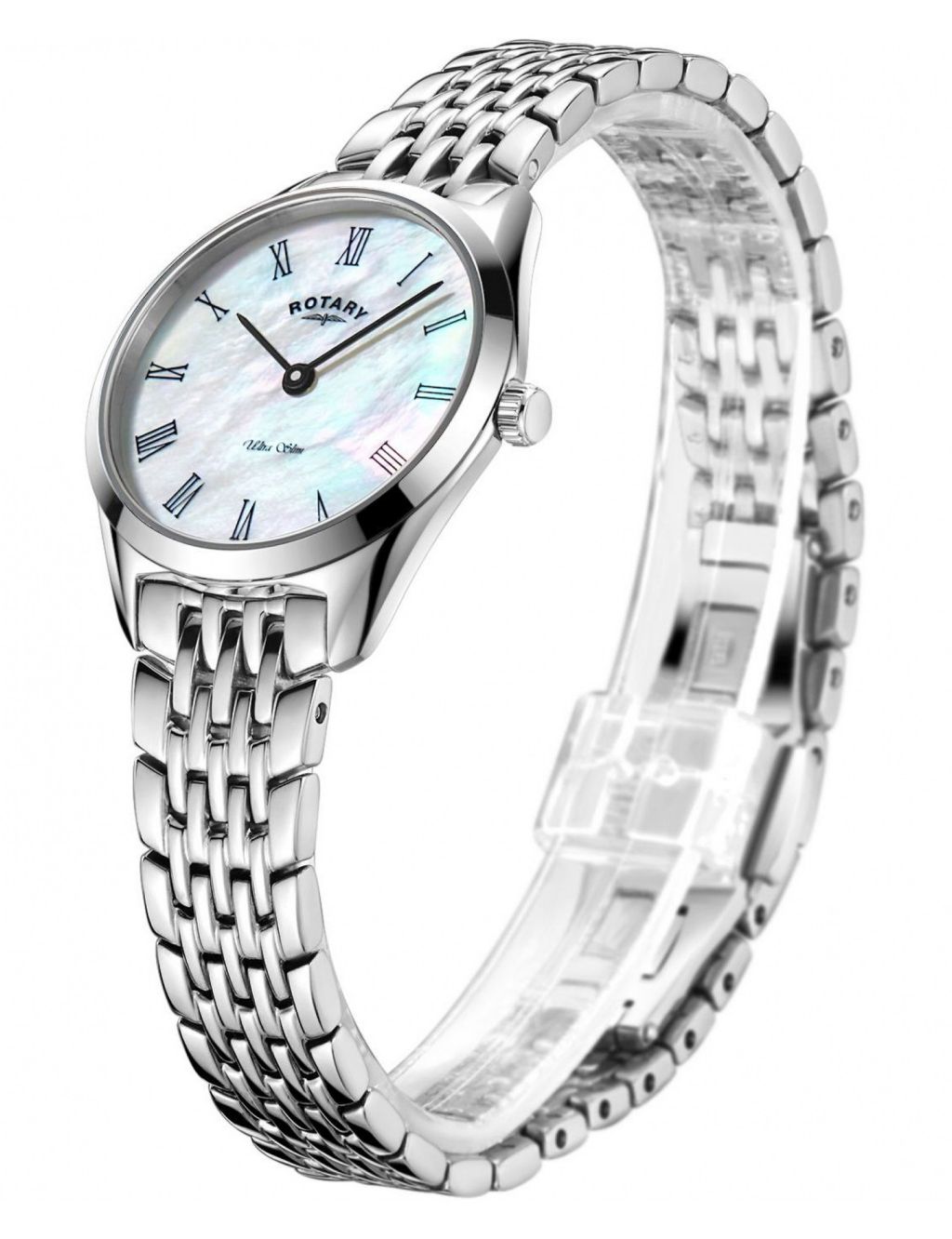 Rotary Ultra Slim Stainless Steel Watch image 3