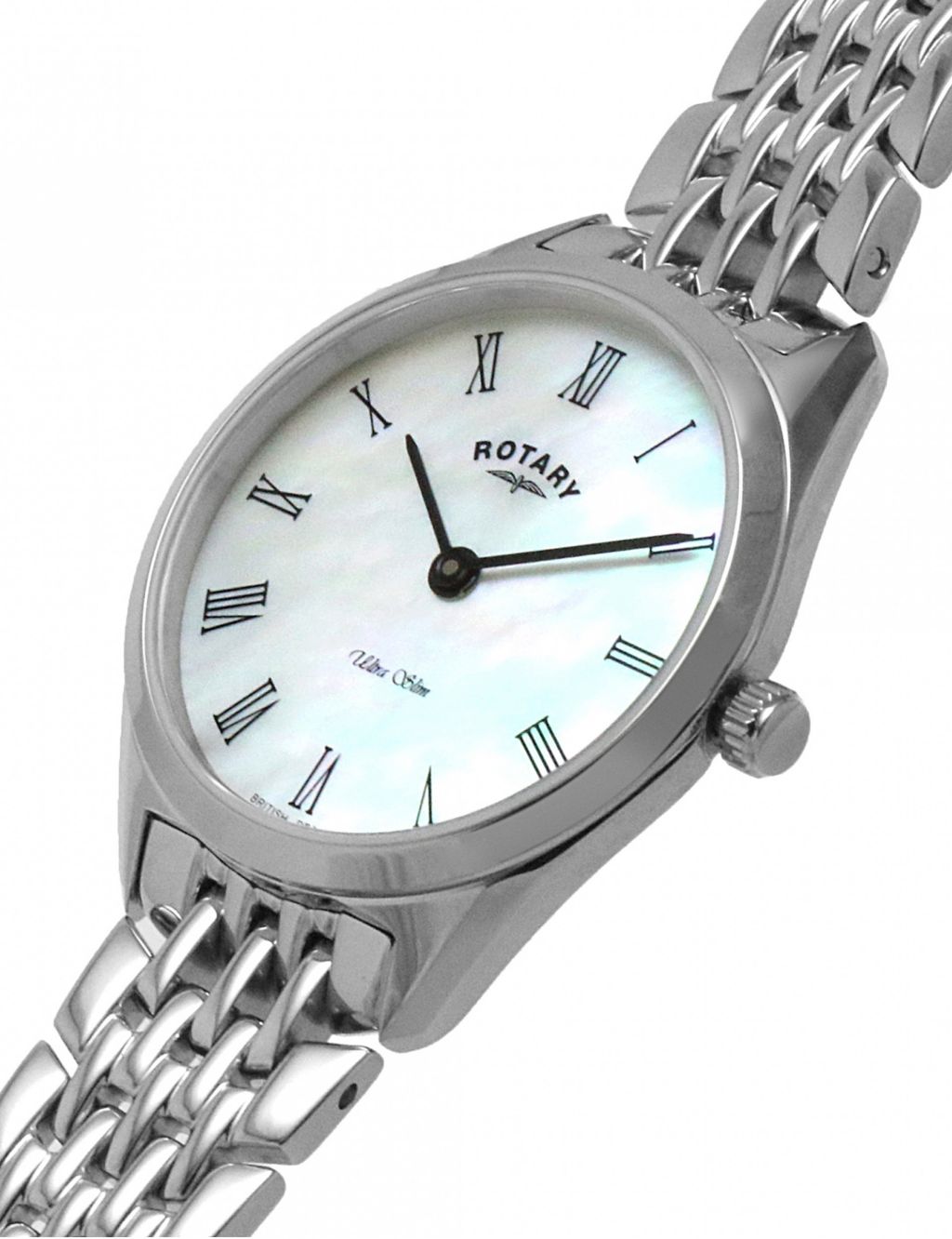 Rotary Ultra Slim Stainless Steel Watch image 4