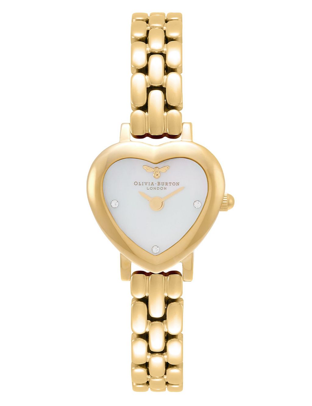 Olivia Burton Mini Heart Gold Quartz Watch image 1