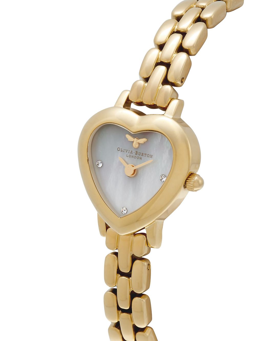 Olivia Burton Mini Heart Gold Quartz Watch image 2