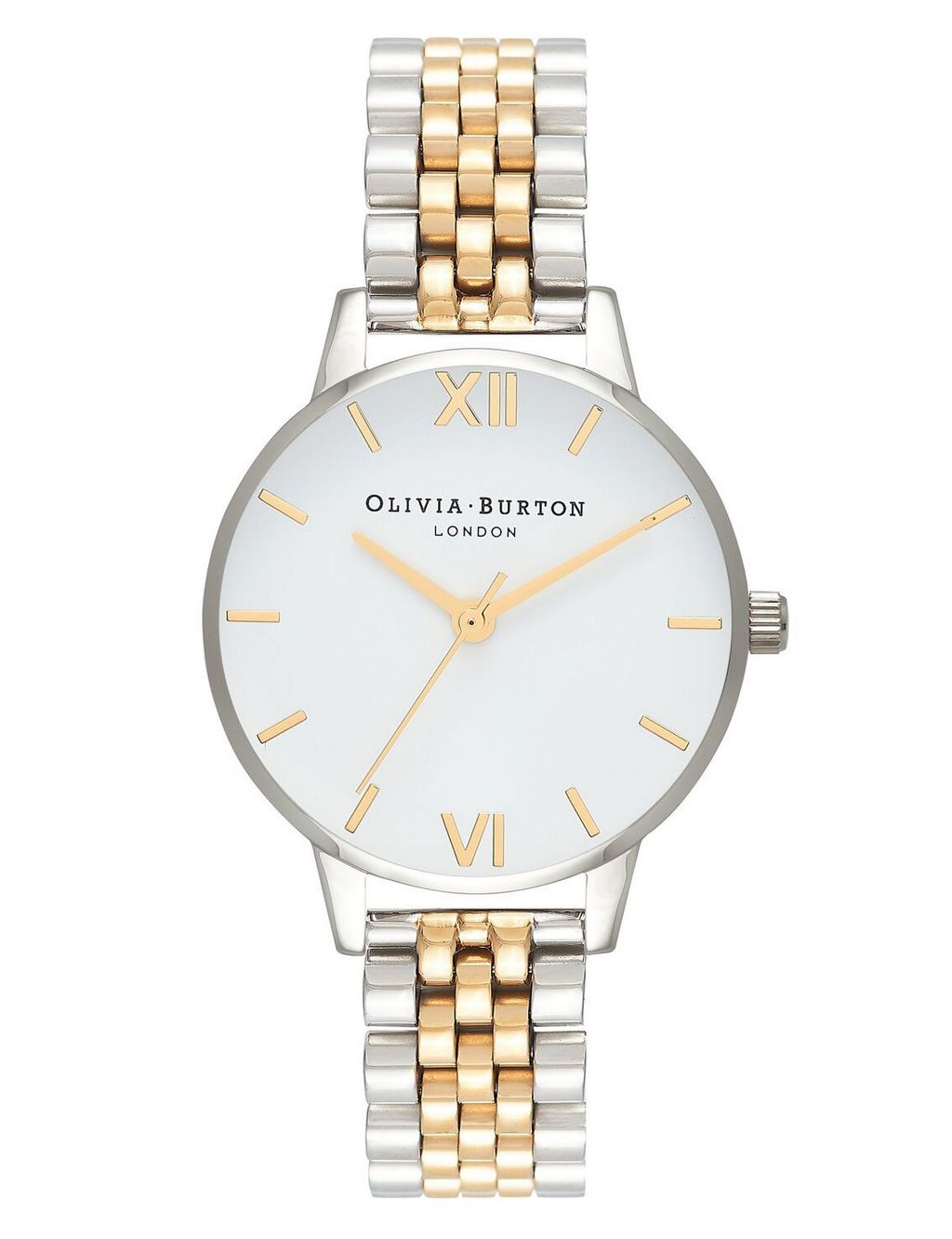 Olivia Burton Stainless Steel Silver & Rose Gold Watch image 1