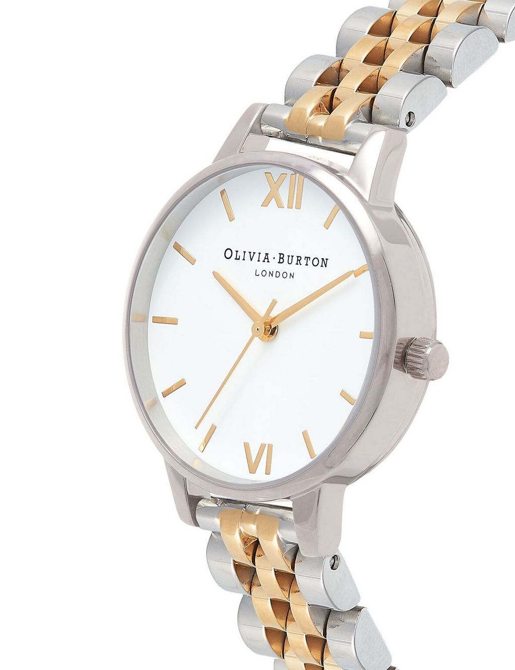 Olivia Burton Stainless Steel Silver & Rose Gold Watch image 2