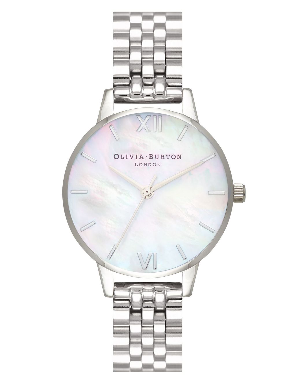 Olivia Burton Mother Of Pearl Silver Watch image 1