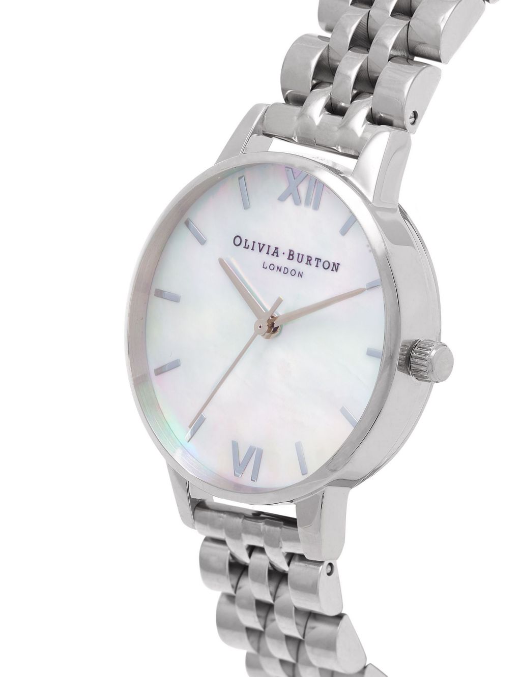 Olivia Burton Mother Of Pearl Silver Watch image 2