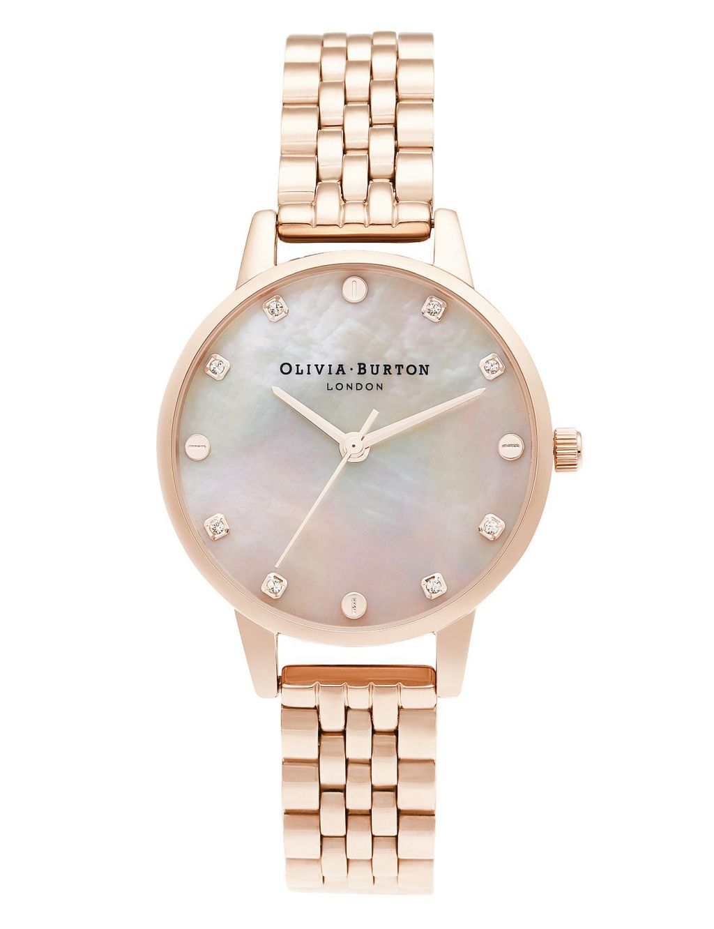 Olivia Burton Mother of Pearl Rose Gold Quartz Watch image 1