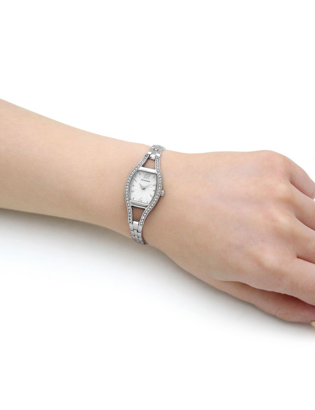 Sekonda Dress Tonneau Silver Watch image 5