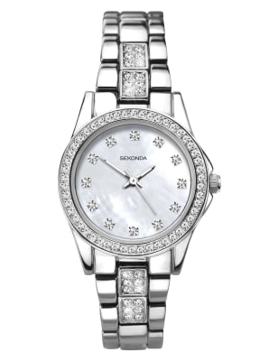 Womens Sekonda Starfall Silver Stainless Steel Watch - Silver Mix, Silver Mix