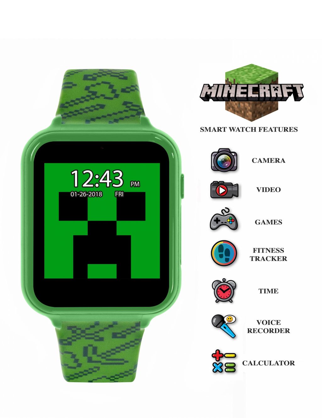Minecraft Fitness Tracker Smartwatch image 2