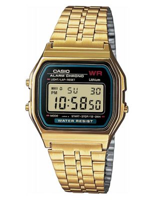 Casio Gold Stainless Steel Chronograph Watch - Gold Mix, Gold Mix