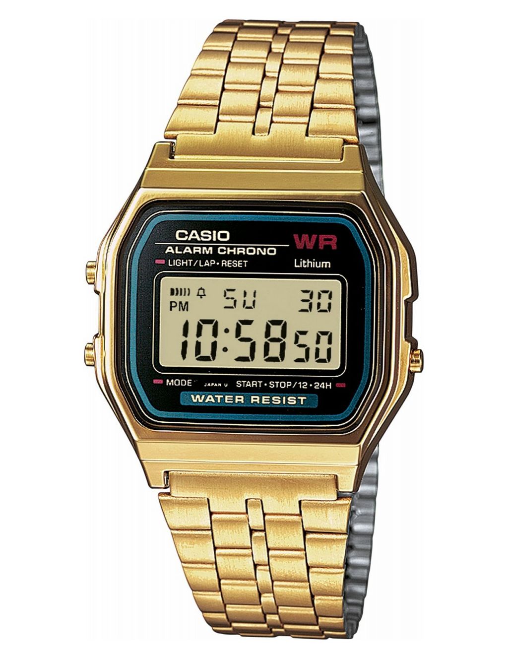 Casio Gold Stainless Steel Chronograph Watch image 1