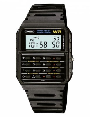 Casio Calculator Chronograph Watch - Black Mix, Black Mix