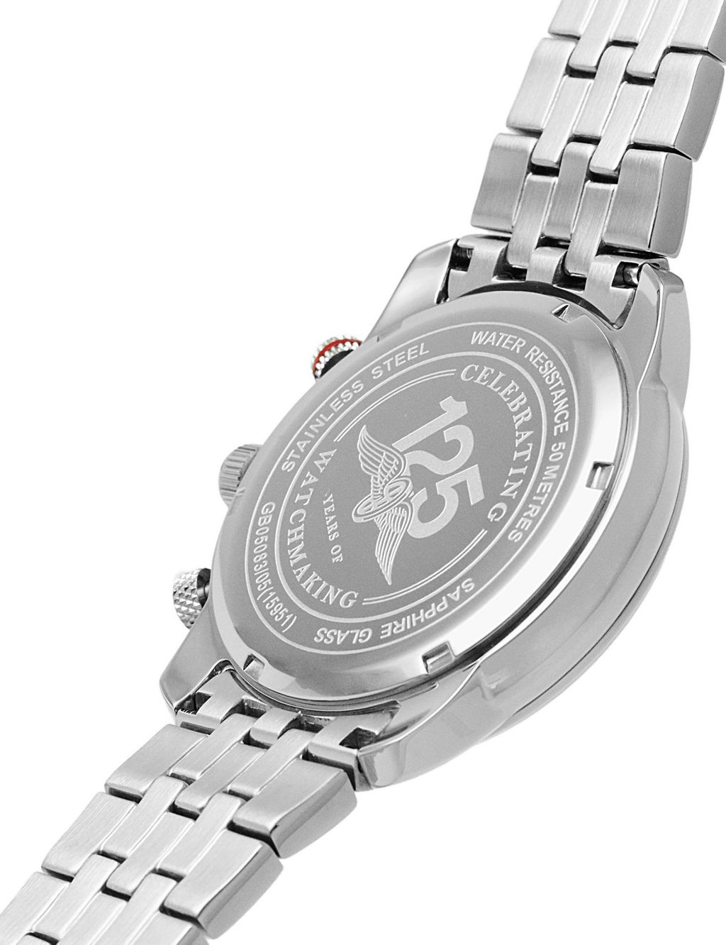 Rotary Oxford Silver Stainless Steel Chronograph Watch image 4