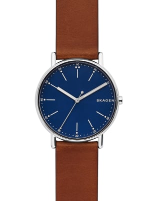 Skagen Signatur Brown Leather Watch