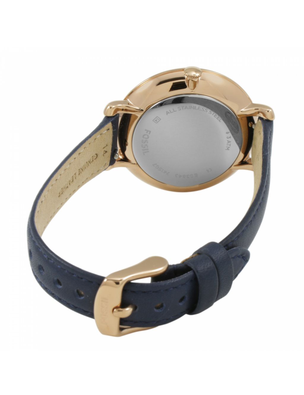 Fossil Jacqueline Navy Leather Watch image 2