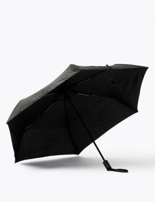 M&S Mens Recycled Polyester Umbrella with Windtech 