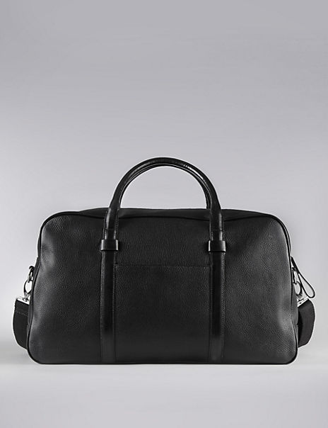 Luxury Leather Holdall | Autograph | M&S