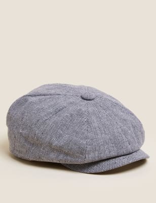 Summer Flat Caps Mens Newsboy Baker Boy Herringbone Vintage Style