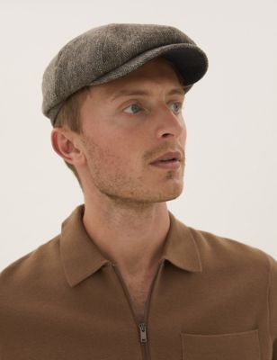 

Mens M&S Collection Textured Baker Boy Hat with Thermowarmth™ - Neutral, Neutral