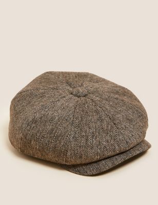 M&S Mens Textured Baker Boy Hat with Thermowarmth 
