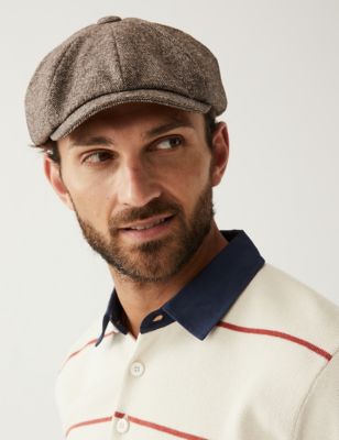 

Mens M&S Collection Wool Blend Baker Boy Hat with Thermowarmth™ - Neutral, Neutral